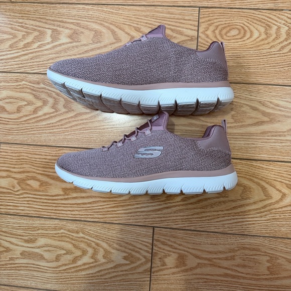 Skechers Shoes - Skechers Women's Mauve Knit Sneakers